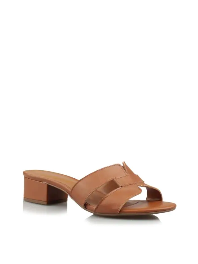 TAMANCO ARGENT EM COURO  FLY CAMEL - Código 490