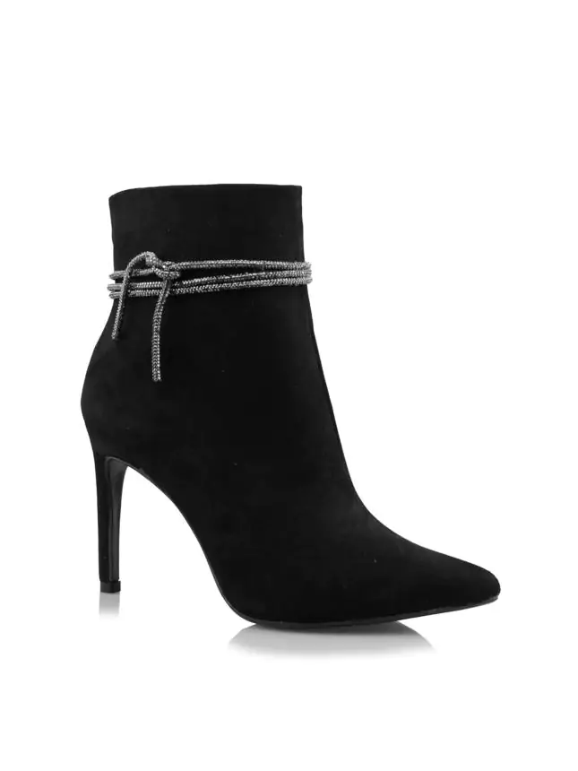 BOTA CAMURÇA PRETO/ STRASS ONIX - Código 507