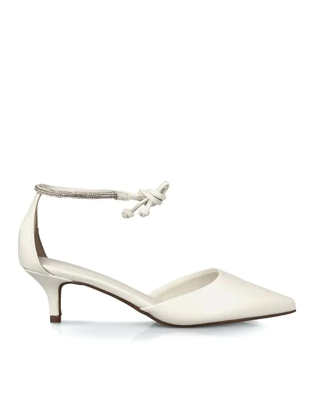 SLINGBACK ASTURIAS OFF WHITE/ CRISTAL - Código 606