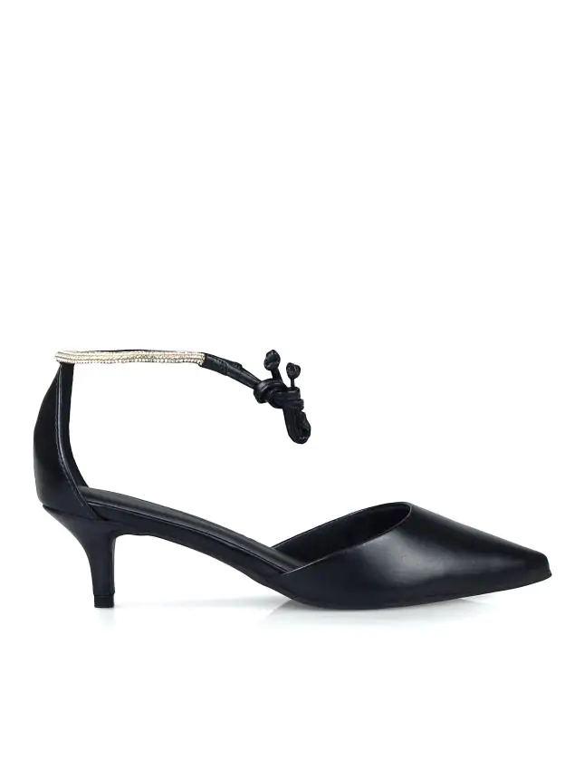 SLINGBACK ASTURIAS INTENSE PRETO/ CRISTAL - Código 615