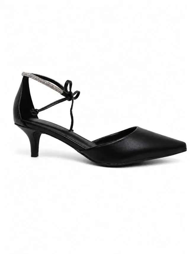 SLINGBACK ASTURIAS INTENSE PRETO/ CRISTAL - Código 615