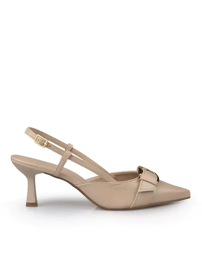 SLINGBACK LETICIA FIVELA INTENSE AMENDOA - Código 682