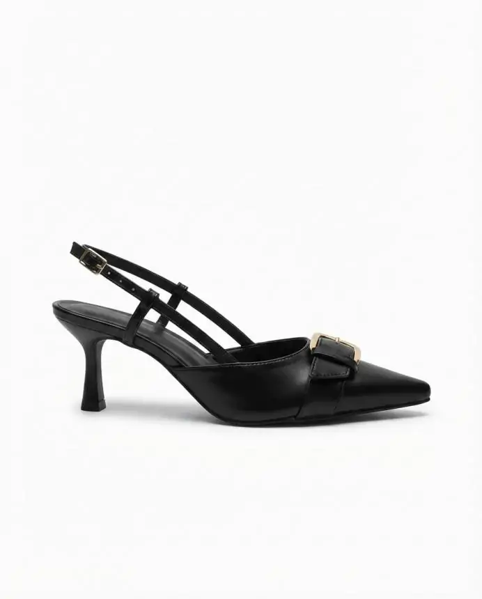SLINGBACK LETICIA FIVELA INTENSE PRETO - Código 713