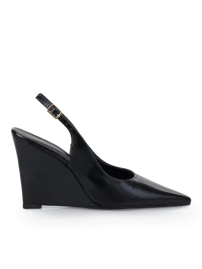 SLINGBACK CUNHA ROSANA INTENSE PRETO - Código 730