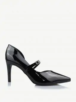 SCARPIN BLOSSOM VERNIZ PRETO - Código 235