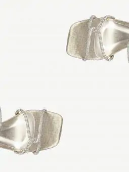 SANDALIA TRIP LAGARTO CHAMPAGNE/ STRASS CRISTAL