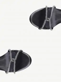 SANDALIA HERA  STRASS PRETO